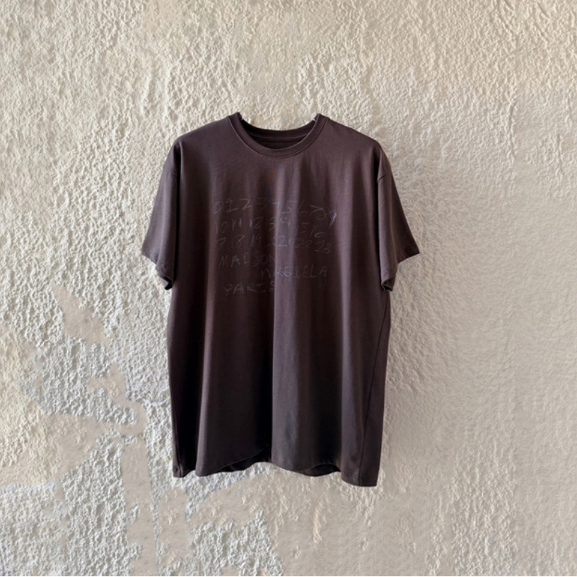 maison margiela graffiti print t-shirt